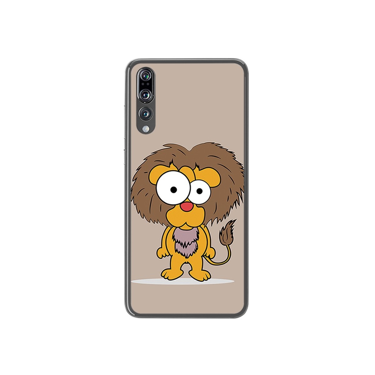 Funda Gel Tpu para Huawei P20 Pro Diseño Leon Dibujos