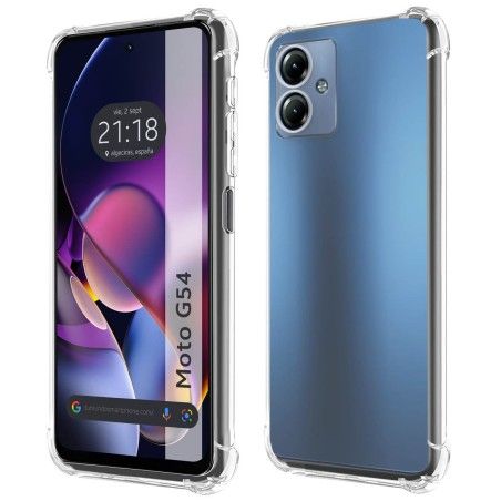 Funda Silicona Antigolpes Transparente para Motorola Moto G54 5G