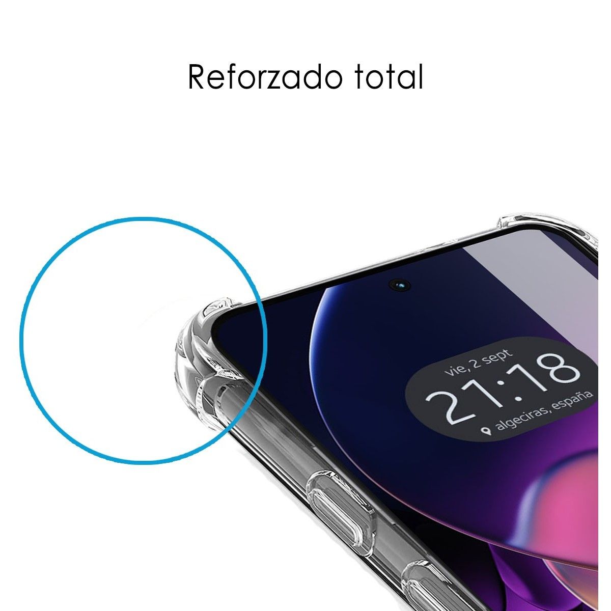 Funda Silicona Antigolpes Transparente para Motorola Moto G54 5G
