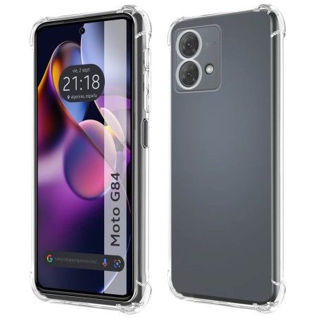 Funda Silicona Antigolpes Transparente para Motorola Moto G84 5G
