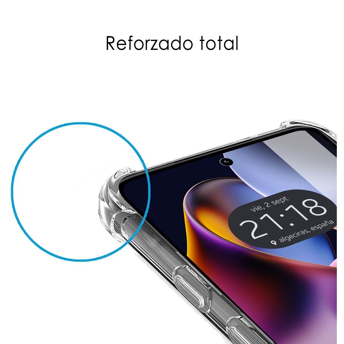Funda Silicona Antigolpes Transparente para Motorola Moto G84 5G