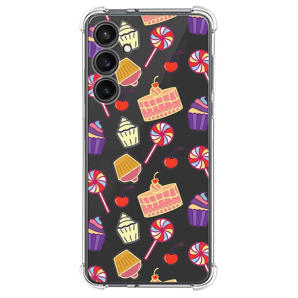 Funda Silicona Antigolpes para Samsung Galaxy S23 FE 5G diseño Dulces 01 Dibujos