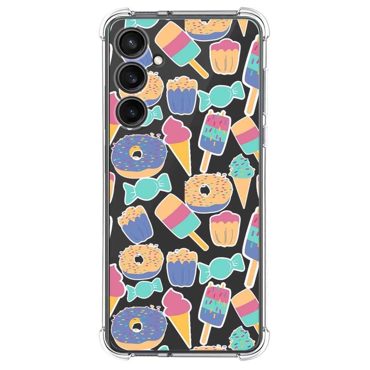 Funda Silicona Antigolpes para Samsung Galaxy S23 FE 5G diseño Dulces 02 Dibujos