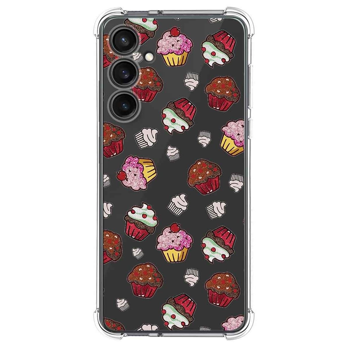 Funda Silicona Antigolpes para Samsung Galaxy S23 FE 5G diseño Muffins Dibujos