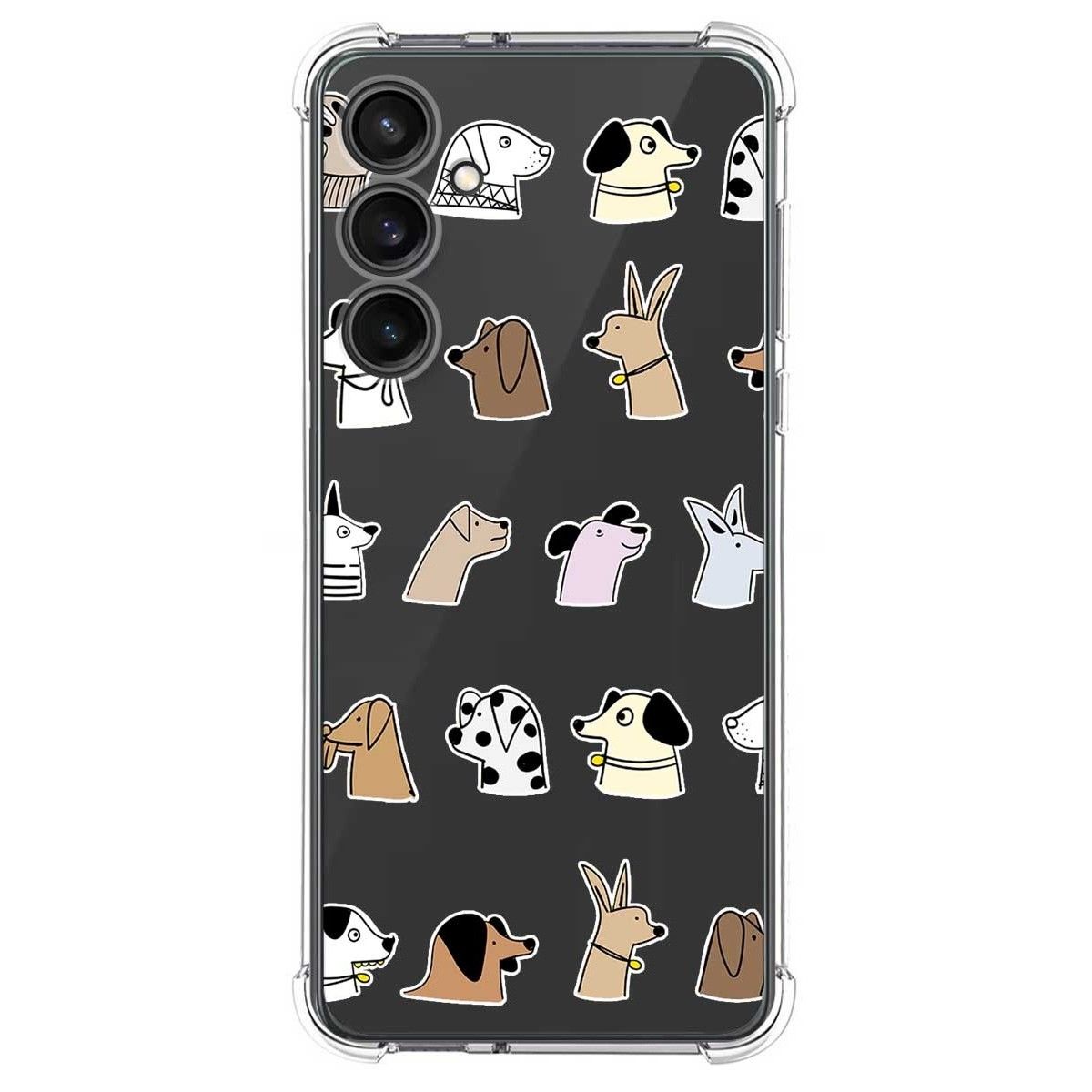 Funda Silicona Antigolpes para Samsung Galaxy S23 FE 5G diseño Perros Dibujos