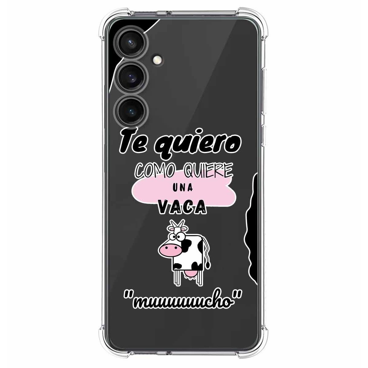 Funda Silicona Antigolpes para Samsung Galaxy S23 FE 5G diseño Vaca Dibujos