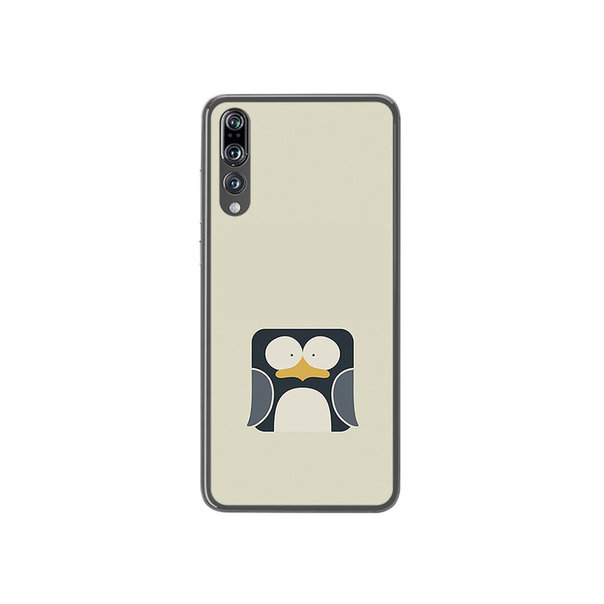 Funda Gel Tpu para Huawei P20 Pro Diseño Pingüino Dibujos