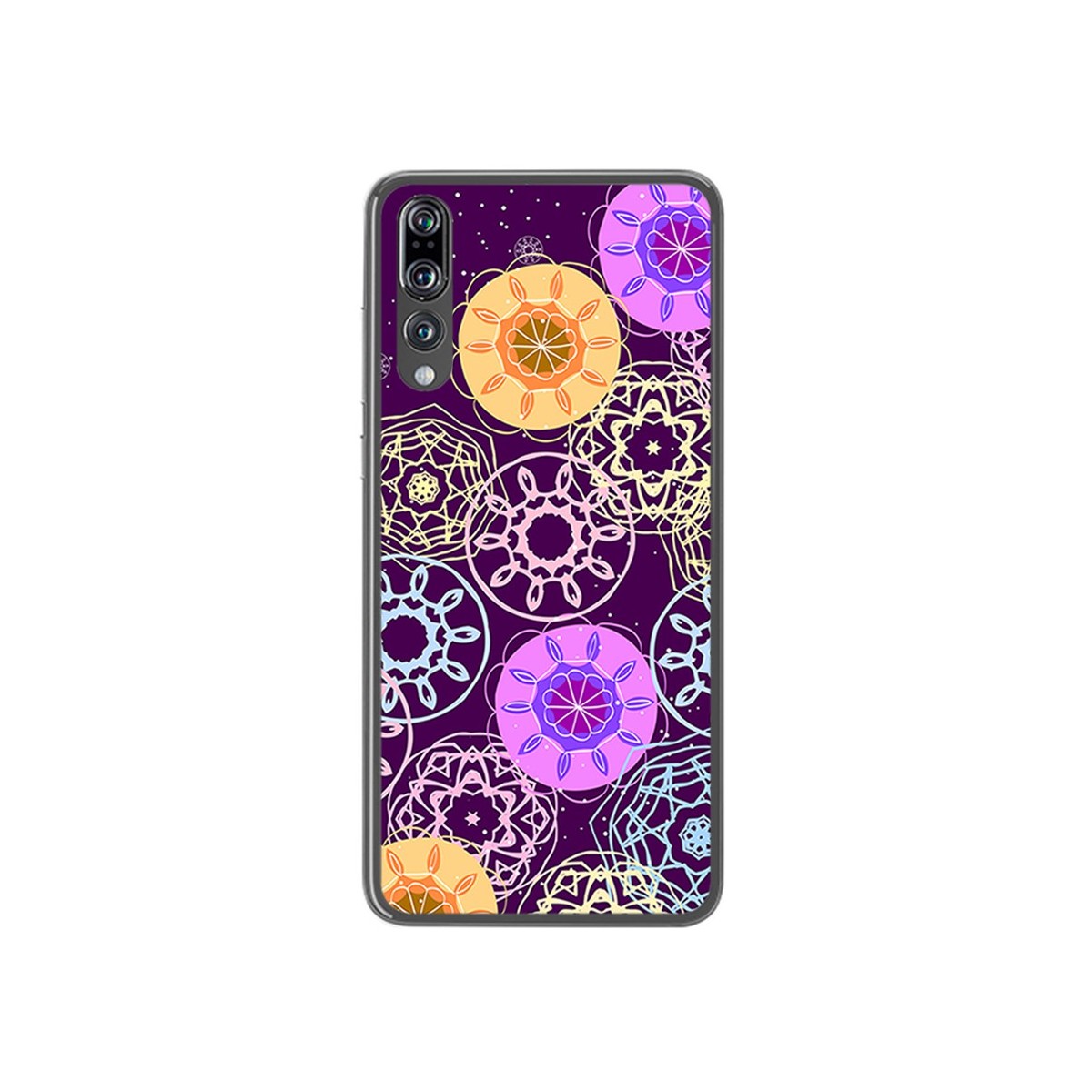 Funda Gel Tpu para Huawei P20 Pro Diseño Radial Dibujos