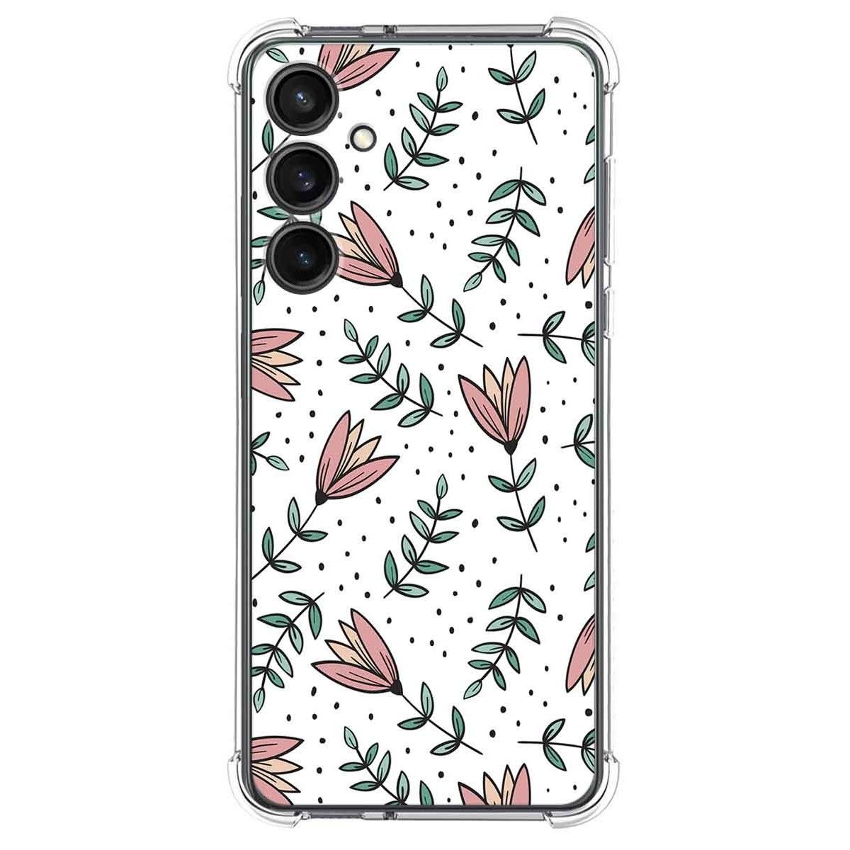 Funda Silicona Antigolpes para Samsung Galaxy S23 FE 5G diseño Flores 01 Dibujos