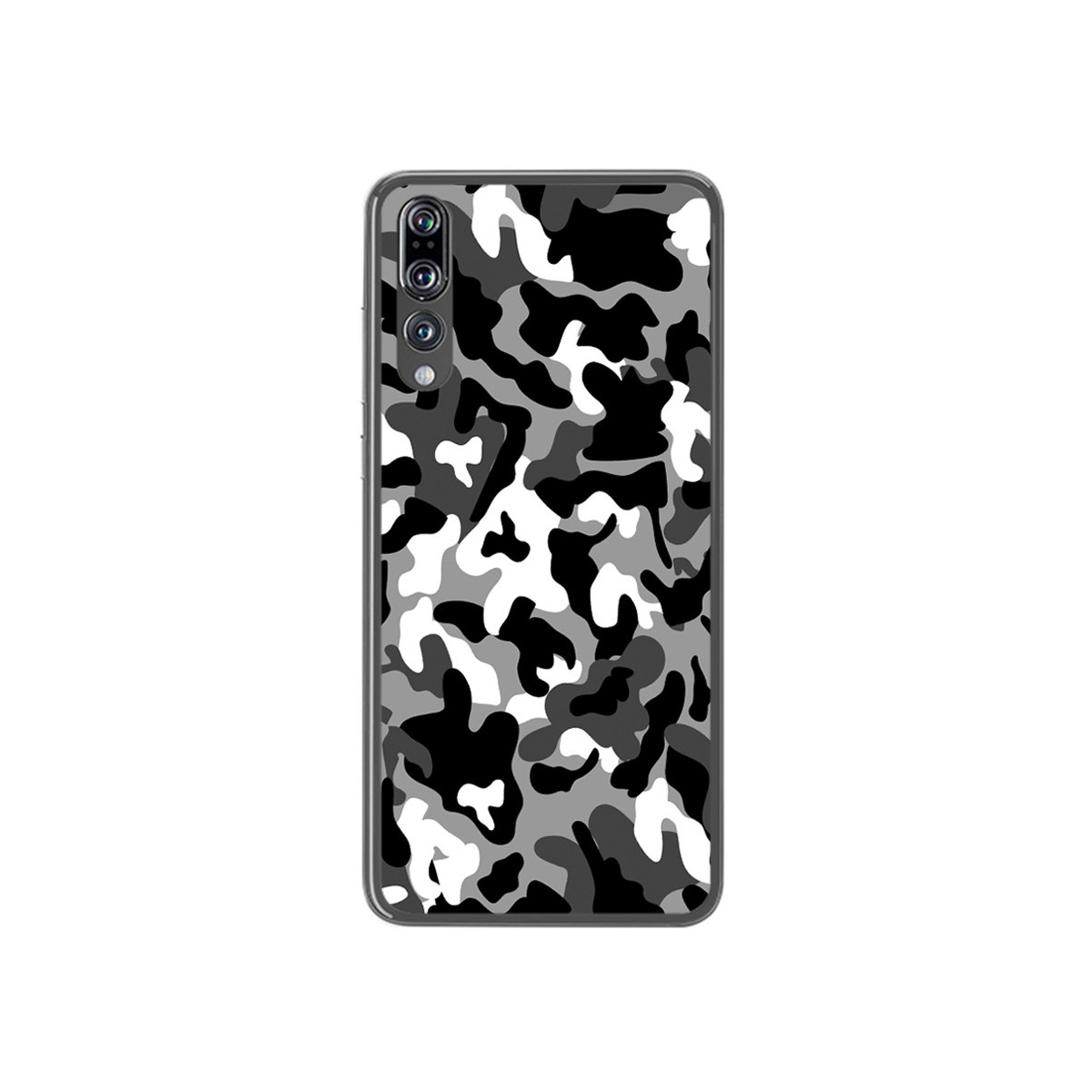 Funda Gel Tpu para Huawei P20 Pro Diseño Snow Camuflaje Dibujos