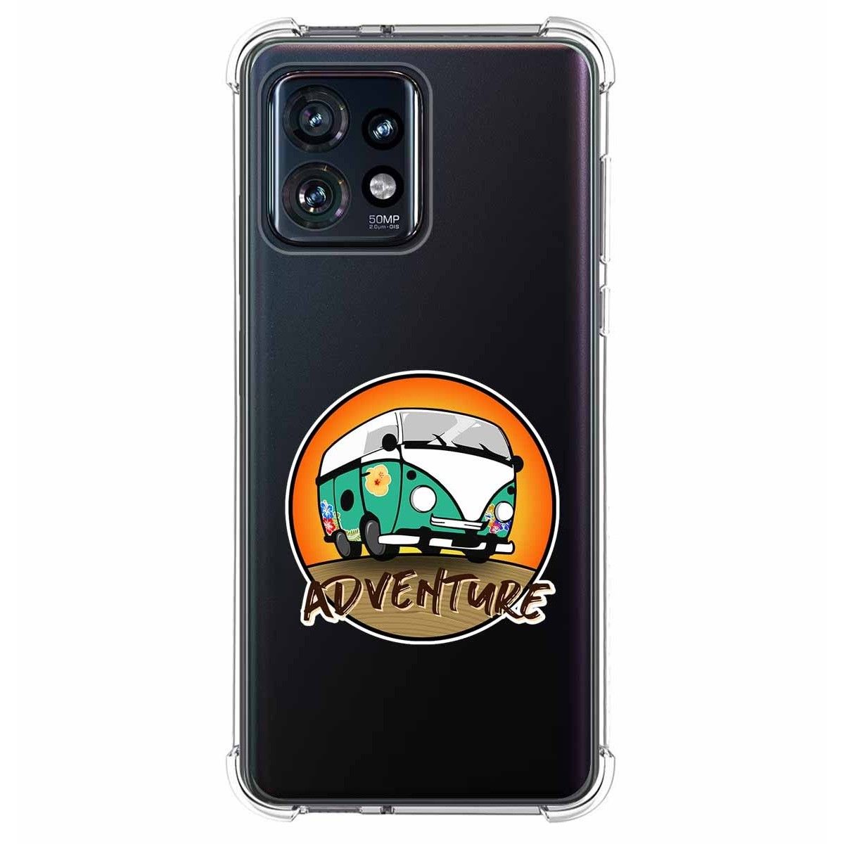Funda Silicona Antigolpes para Motorola Edge 40 Pro 5G diseño Adventure Dibujos