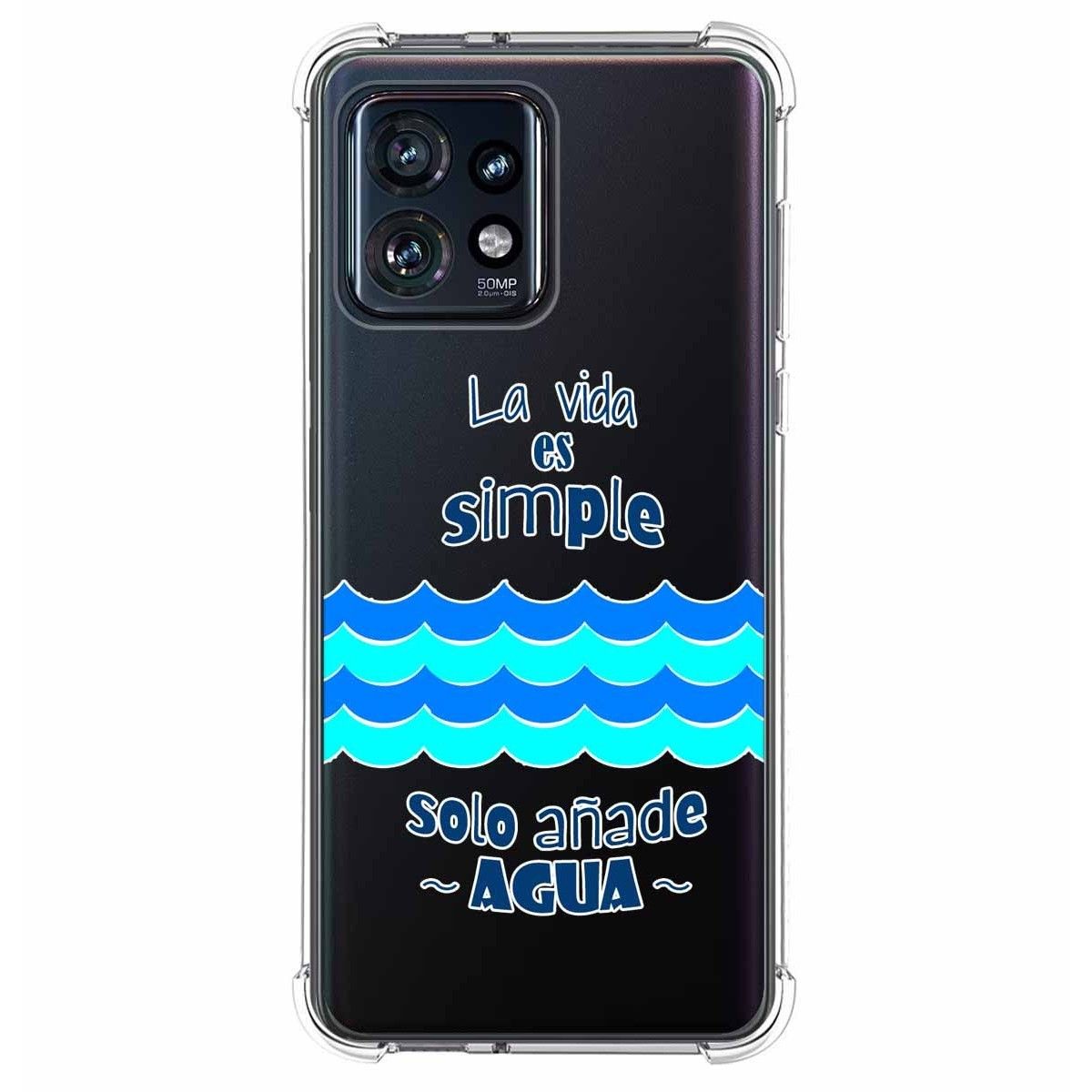 Funda Silicona Antigolpes para Motorola Edge 40 Pro 5G diseño Agua Dibujos