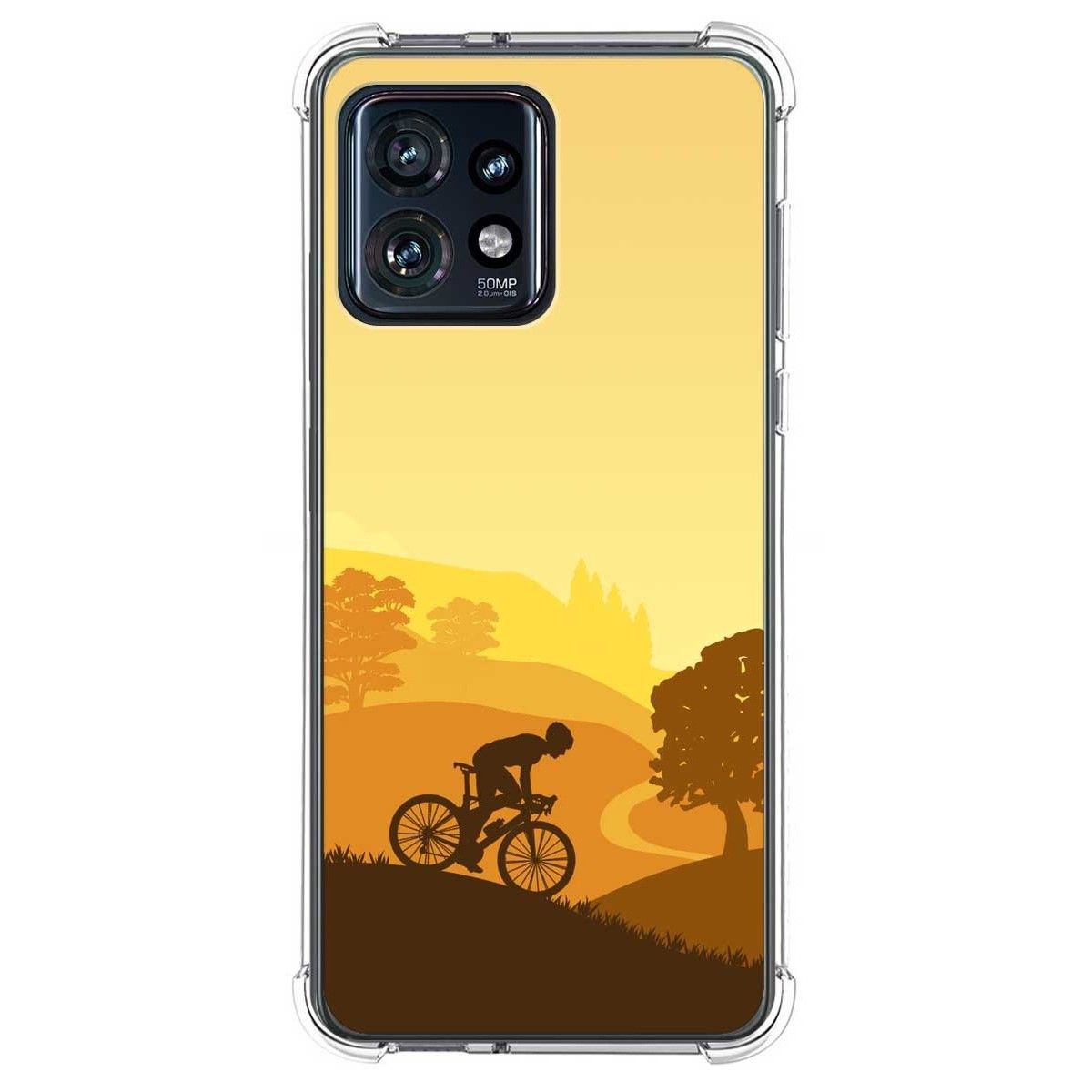Funda Silicona Antigolpes para Motorola Edge 40 Pro 5G diseño Ciclista Dibujos