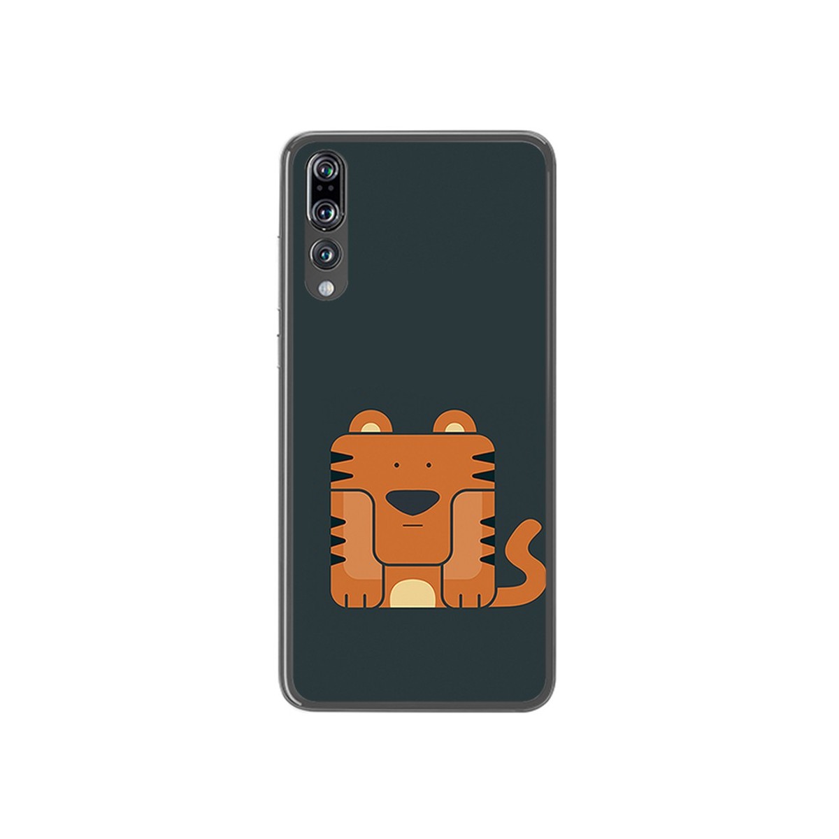 Funda Gel Tpu para Huawei P20 Pro Diseño Tigre Dibujos