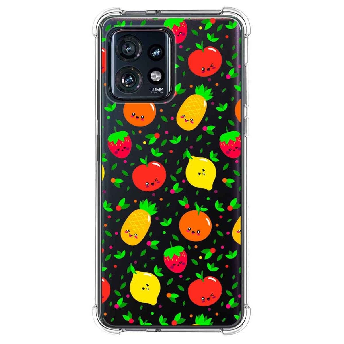 Funda Silicona Antigolpes para Motorola Edge 40 Pro 5G diseño Frutas 01 Dibujos