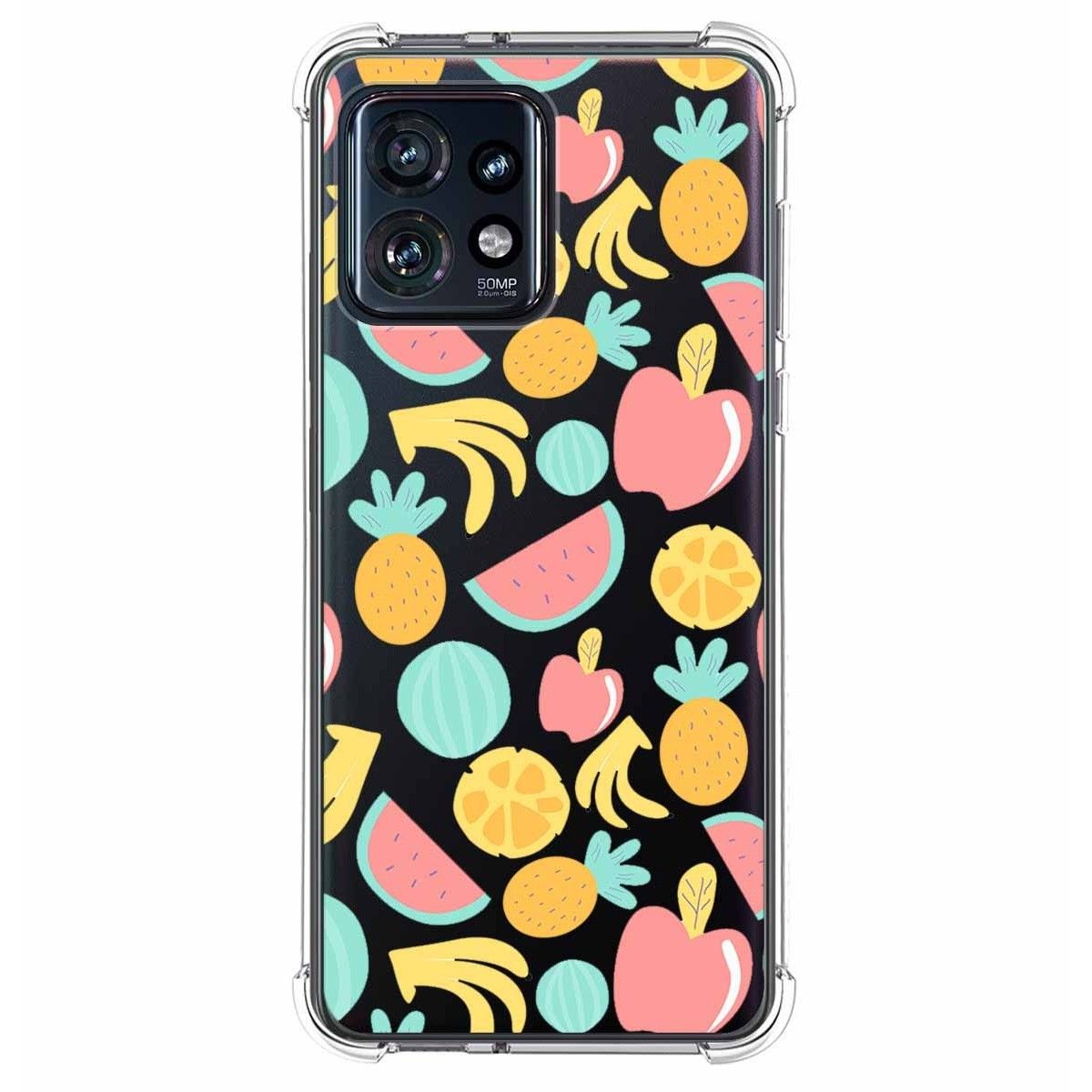Funda Silicona Antigolpes para Motorola Edge 40 Pro 5G diseño Frutas 02 Dibujos