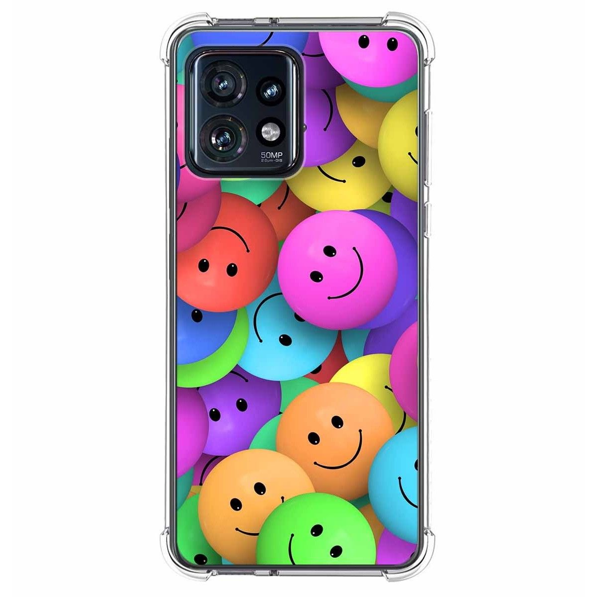 Funda Silicona Antigolpes para Motorola Edge 40 Pro 5G diseño Smile Dibujos