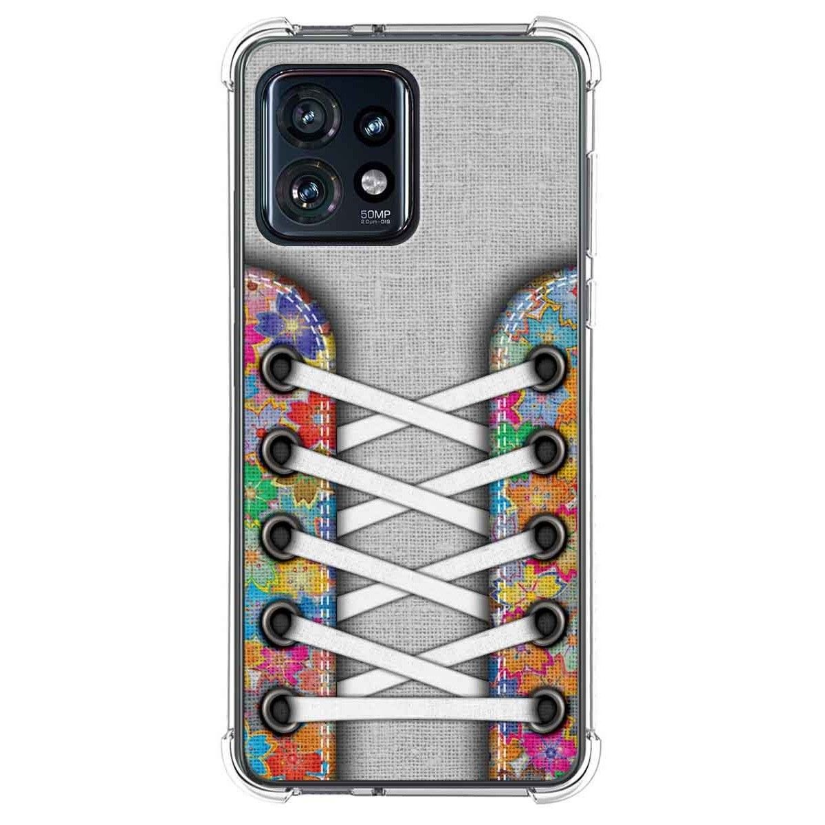Funda Silicona Antigolpes para Motorola Edge 40 Pro 5G diseño Zapatillas 04 Dibujos
