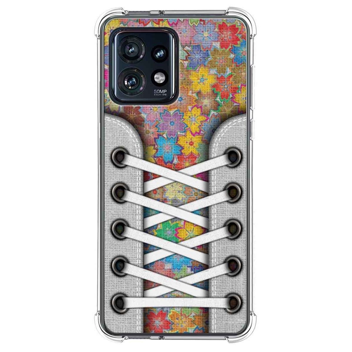 Funda Silicona Antigolpes para Motorola Edge 40 Pro 5G diseño Zapatillas 05 Dibujos