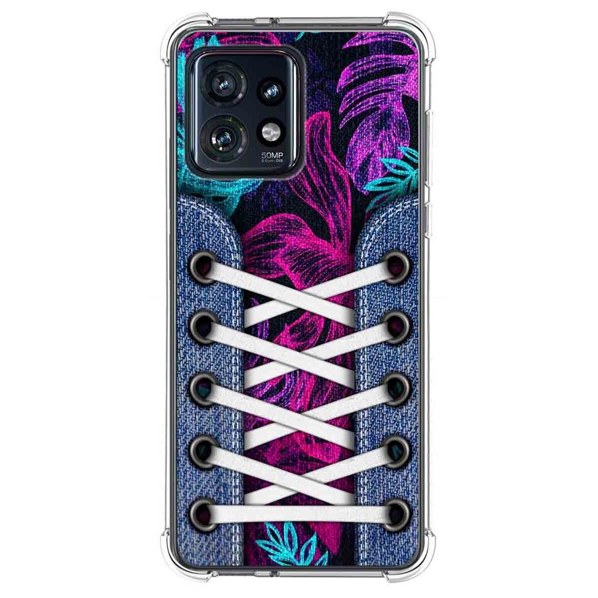 Funda Silicona Antigolpes para Motorola Edge 40 Pro 5G diseño Zapatillas 07 Dibujos