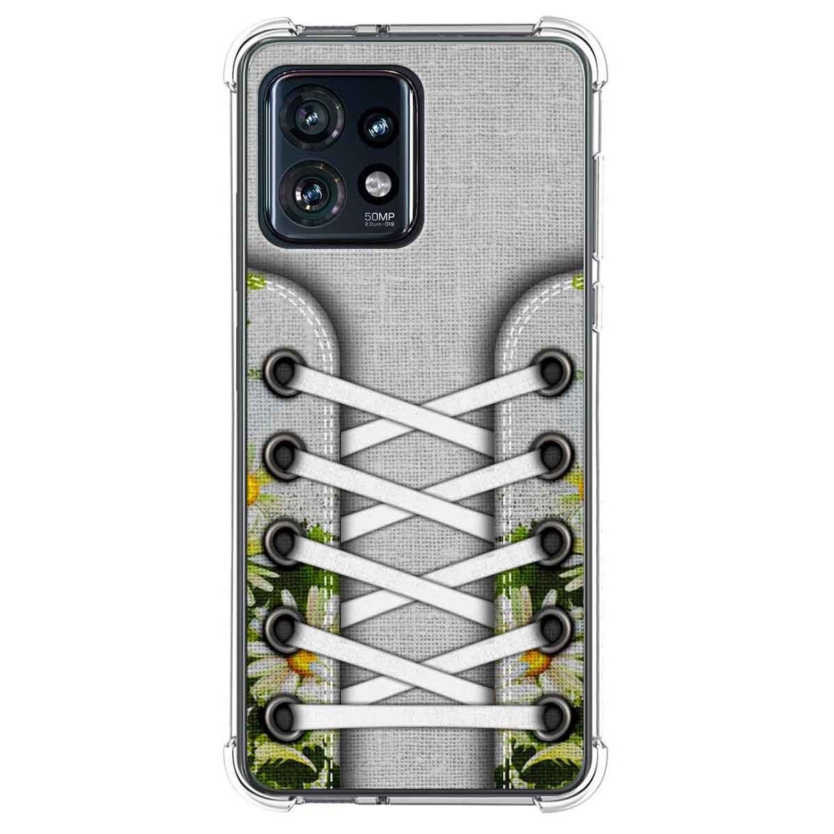 Funda Silicona Antigolpes para Motorola Edge 40 Pro 5G diseño Zapatillas 08 Dibujos