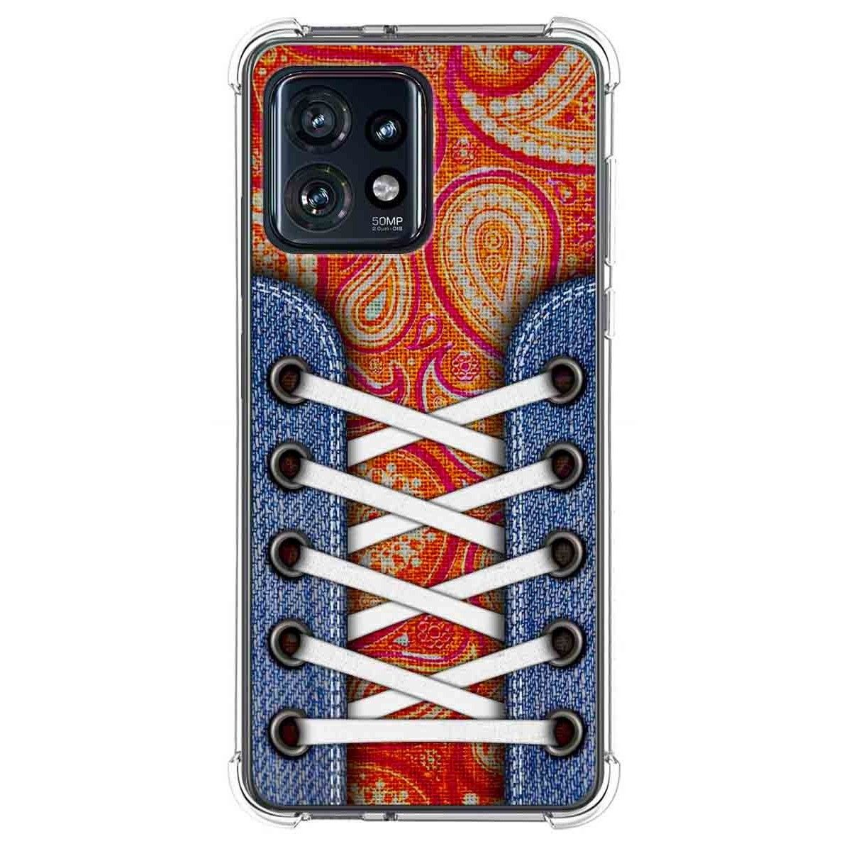 Funda Silicona Antigolpes para Motorola Edge 40 Pro 5G diseño Zapatillas 10 Dibujos