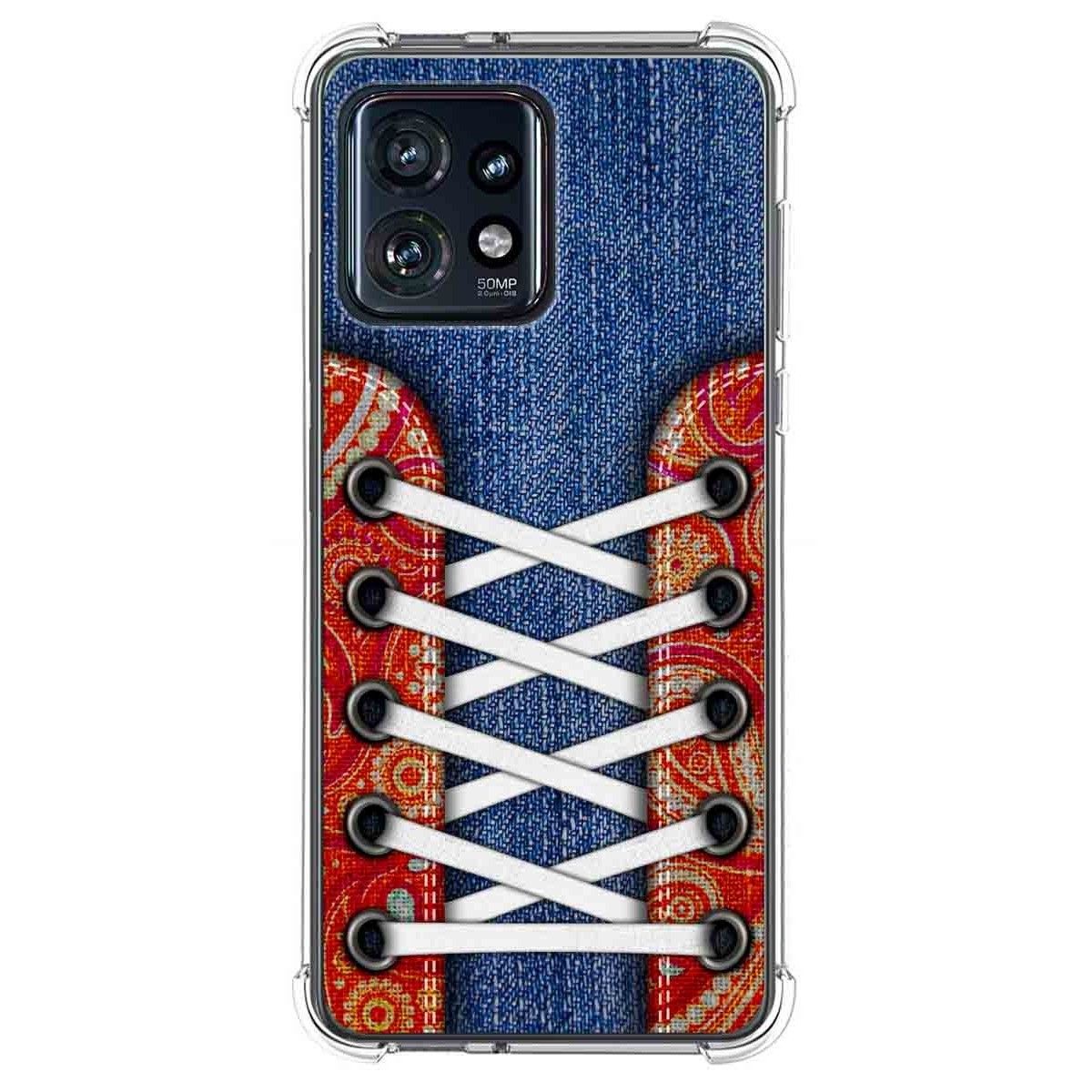 Funda Silicona Antigolpes para Motorola Edge 40 Pro 5G diseño Zapatillas 11 Dibujos
