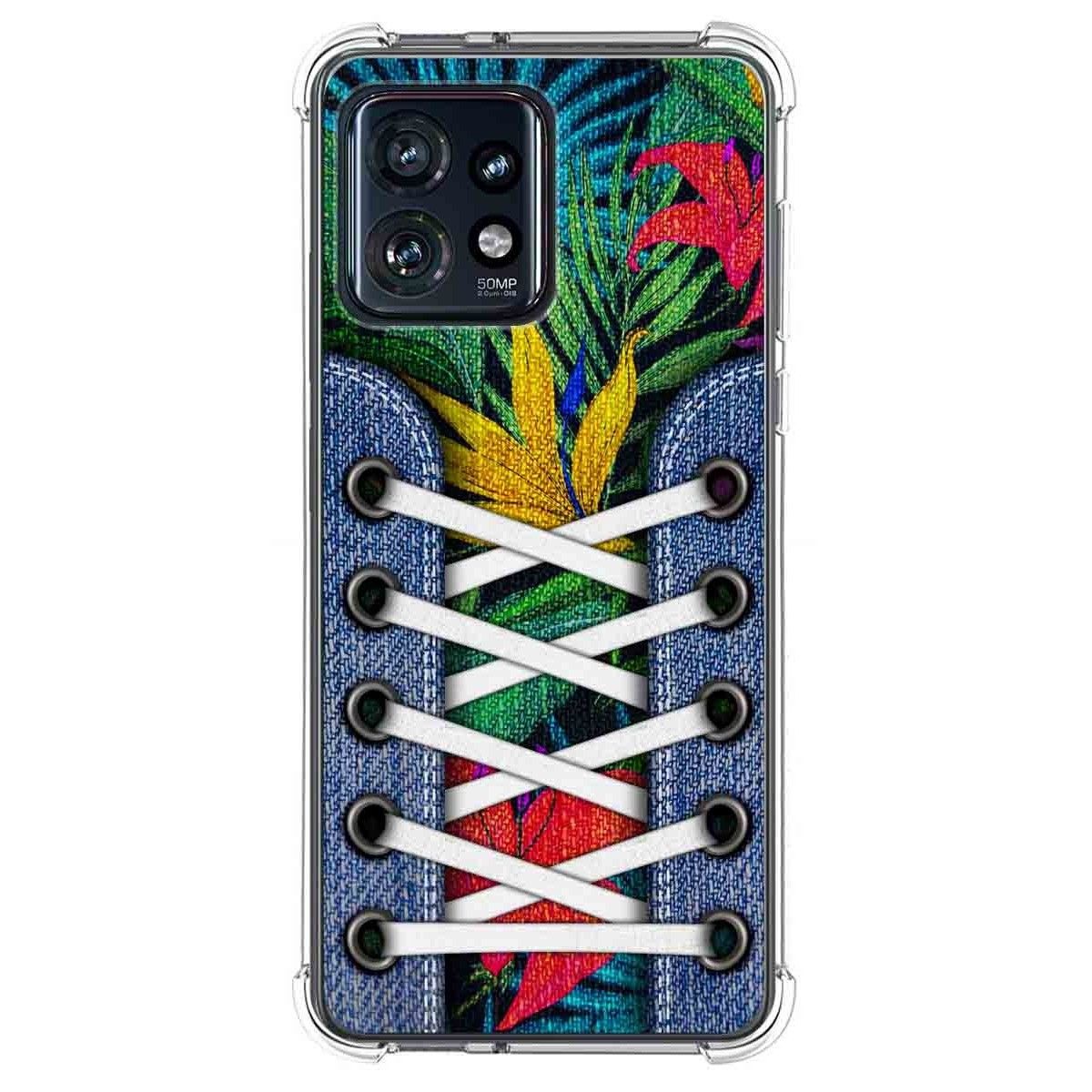 Funda Silicona Antigolpes para Motorola Edge 40 Pro 5G diseño Zapatillas 12 Dibujos