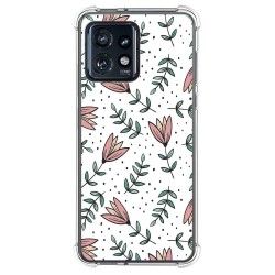 Funda Silicona Antigolpes para Motorola Edge 40 Pro 5G diseño Flores 01 Dibujos