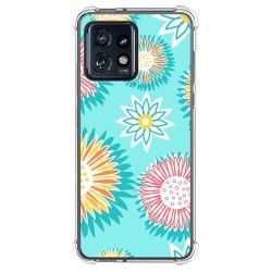 Funda Silicona Antigolpes para Motorola Edge 40 Pro 5G diseño Flores 05 Dibujos