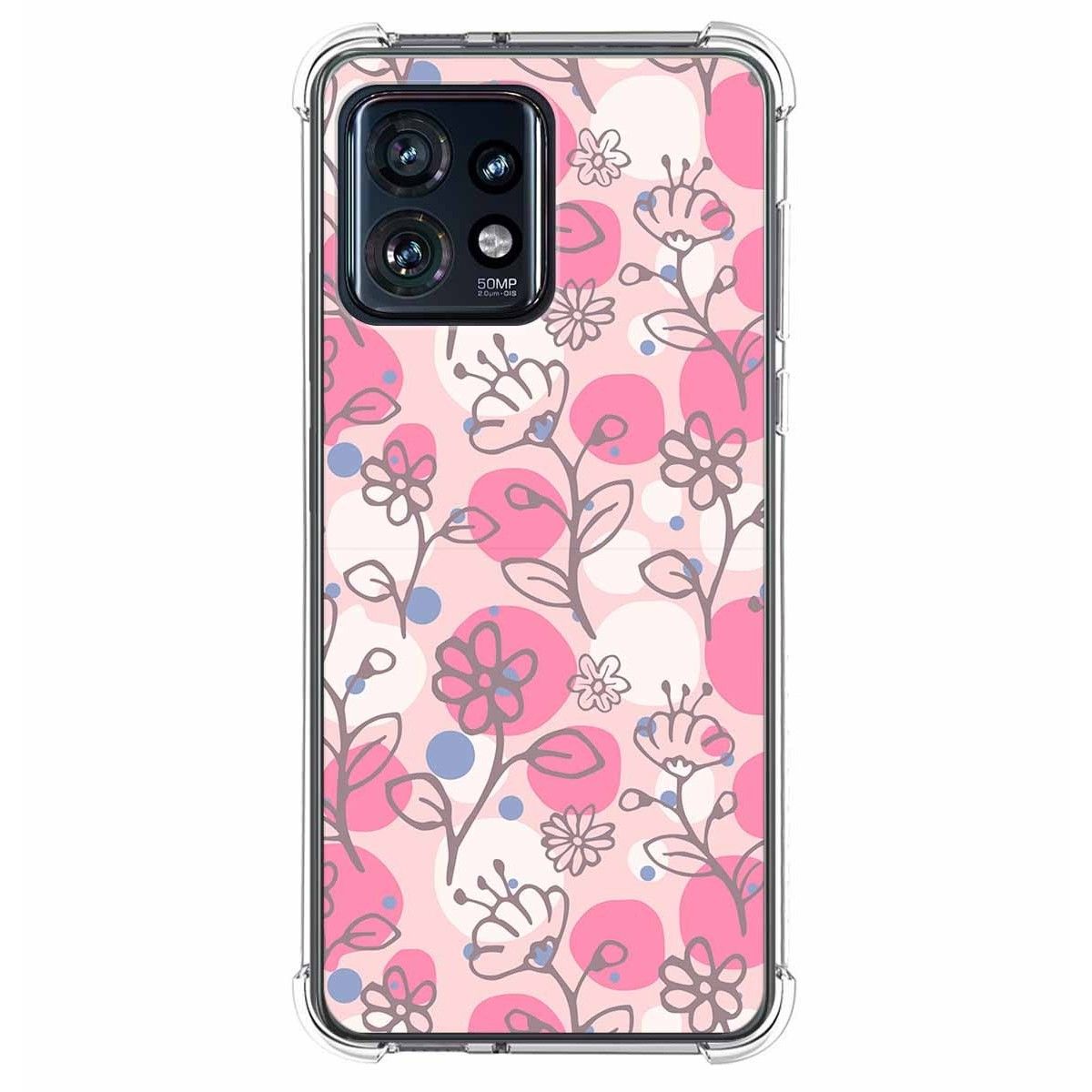 Funda Silicona Antigolpes para Motorola Edge 40 Pro 5G diseño Flores 07 Dibujos