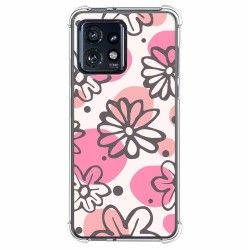 Funda Silicona Antigolpes para Motorola Edge 40 Pro 5G diseño Flores 09 Dibujos