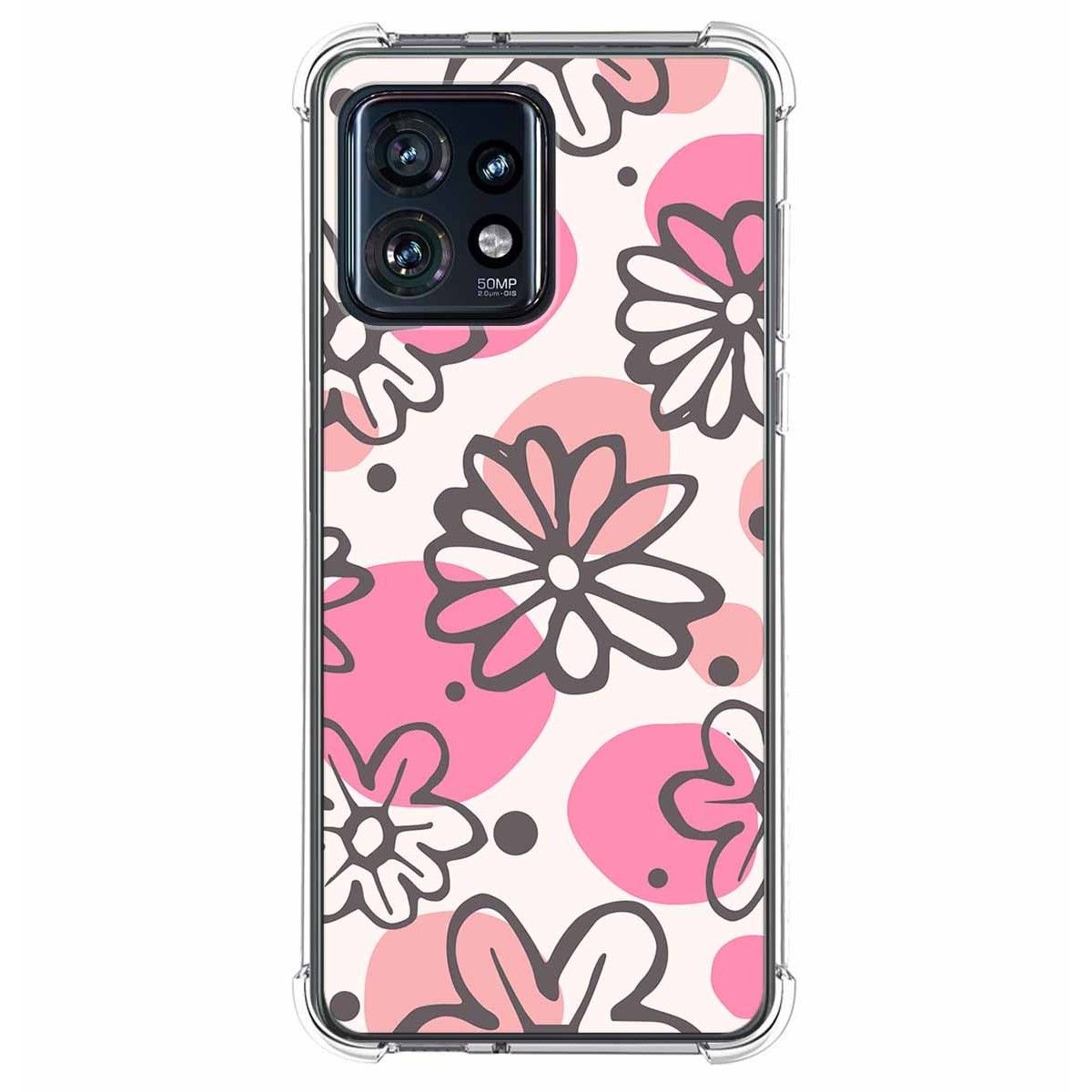 Funda Silicona Antigolpes para Motorola Edge 40 Pro 5G diseño Flores 09 Dibujos