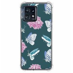Funda Silicona Antigolpes para Motorola Edge 40 Pro 5G diseño Flores 10 Dibujos