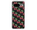 Funda Silicona Antigolpes para Google Pixel 8 5G diseño Cerezas Dibujos