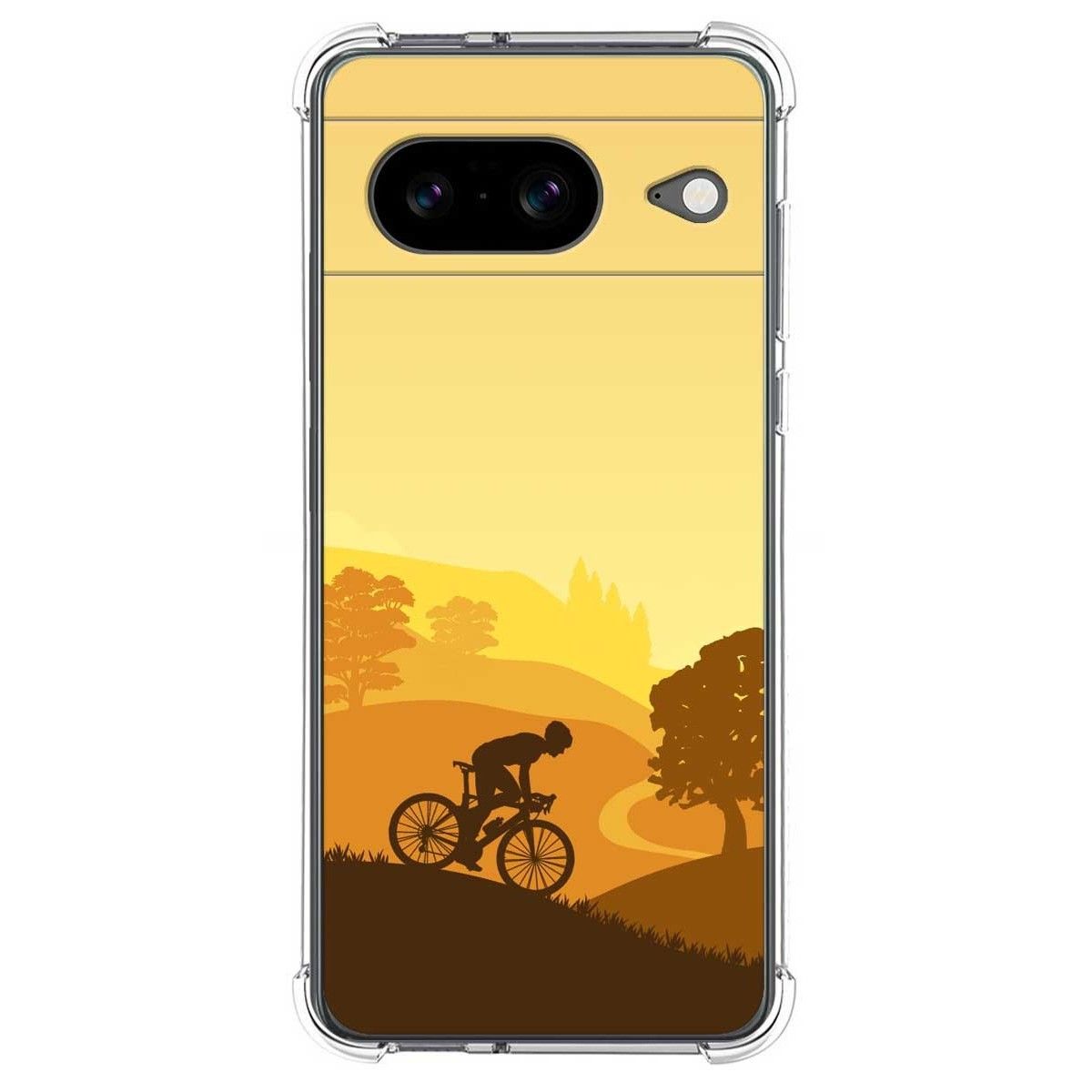 Funda Silicona Antigolpes para Google Pixel 8 5G diseño Ciclista Dibujos