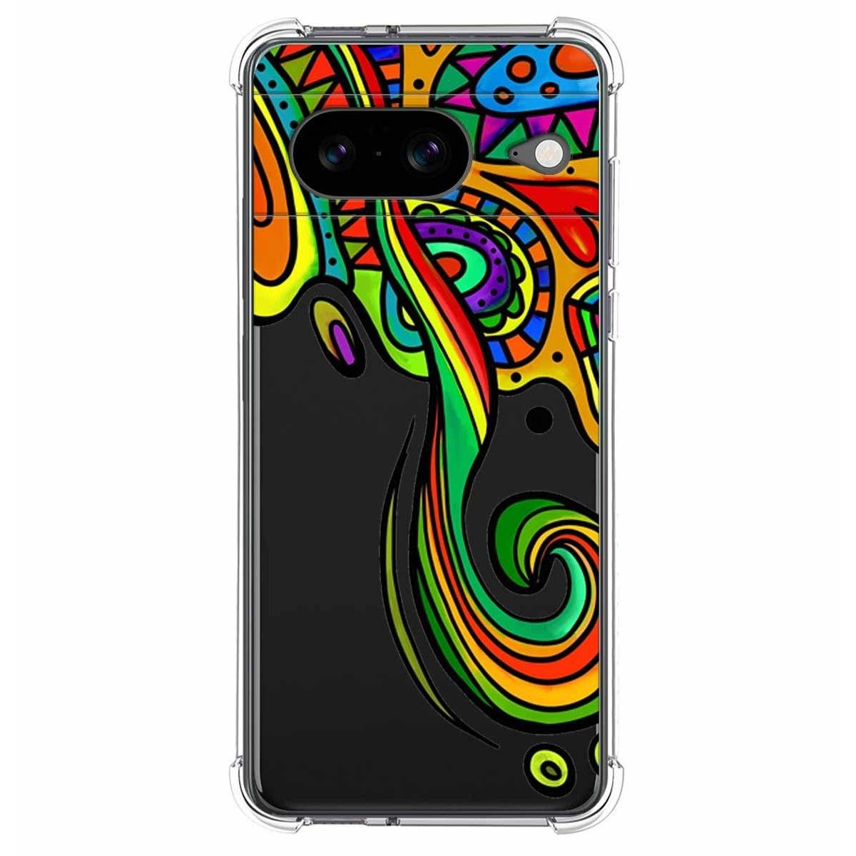 Funda Silicona Antigolpes para Google Pixel 8 5G diseño Colores Dibujos