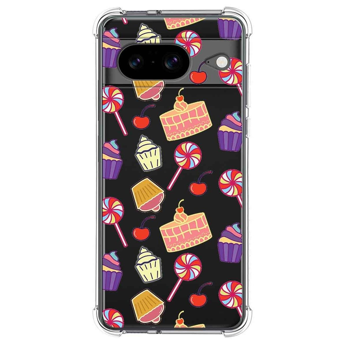 Funda Silicona Antigolpes para Google Pixel 8 5G diseño Dulces 01 Dibujos