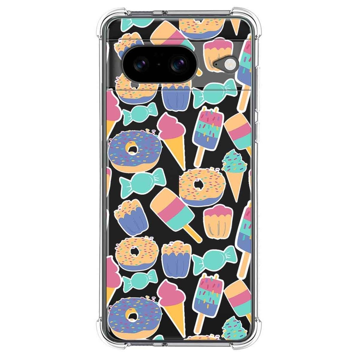 Funda Silicona Antigolpes para Google Pixel 8 5G diseño Dulces 02 Dibujos