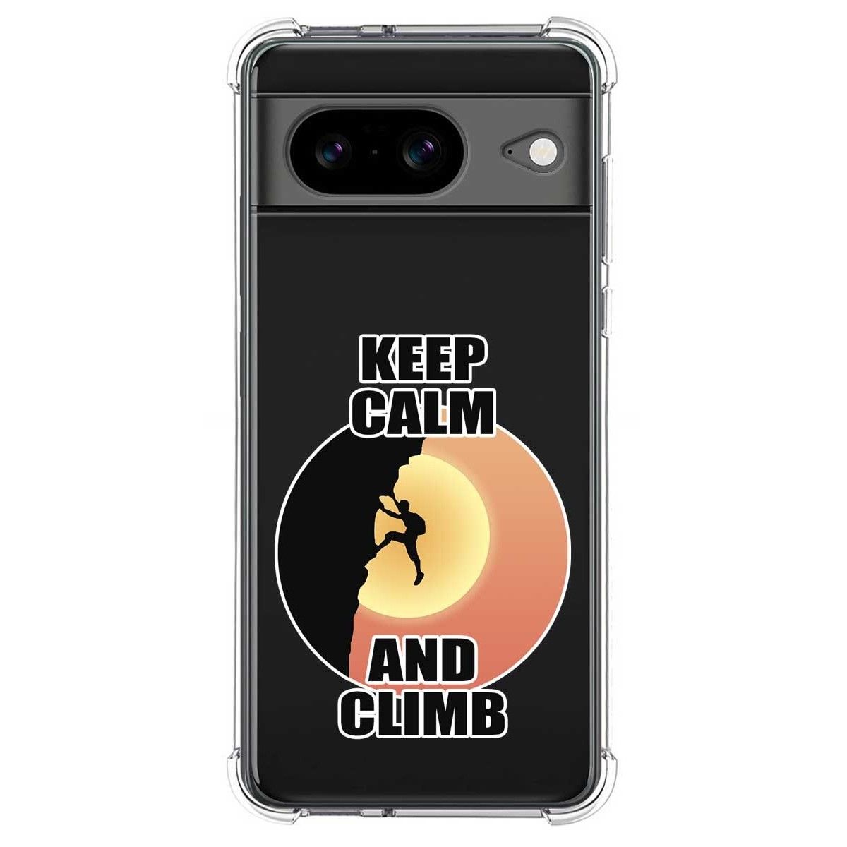 Funda Silicona Antigolpes para Google Pixel 8 5G diseño Hombre Escalada Dibujos