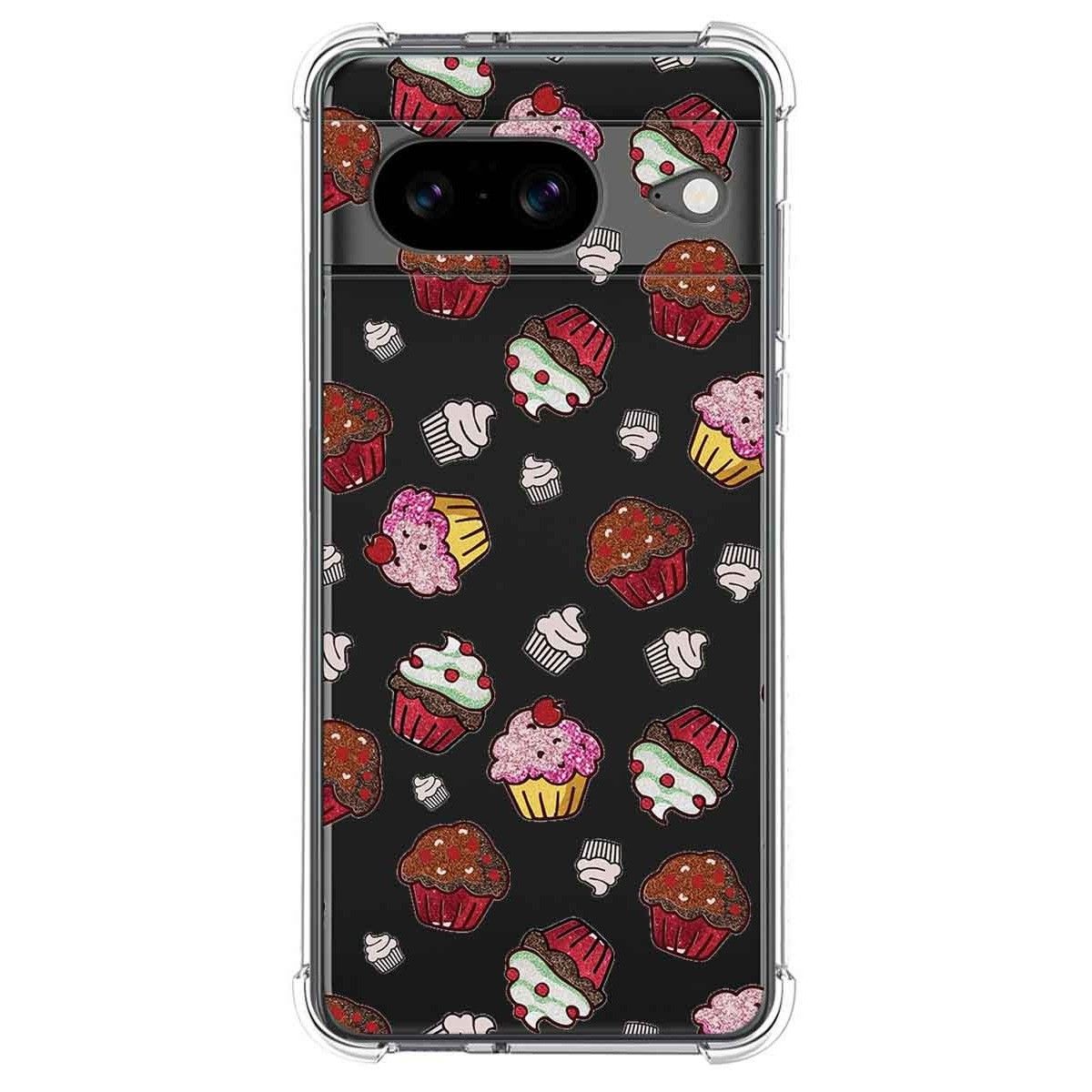 Funda Silicona Antigolpes para Google Pixel 8 5G diseño Muffins Dibujos