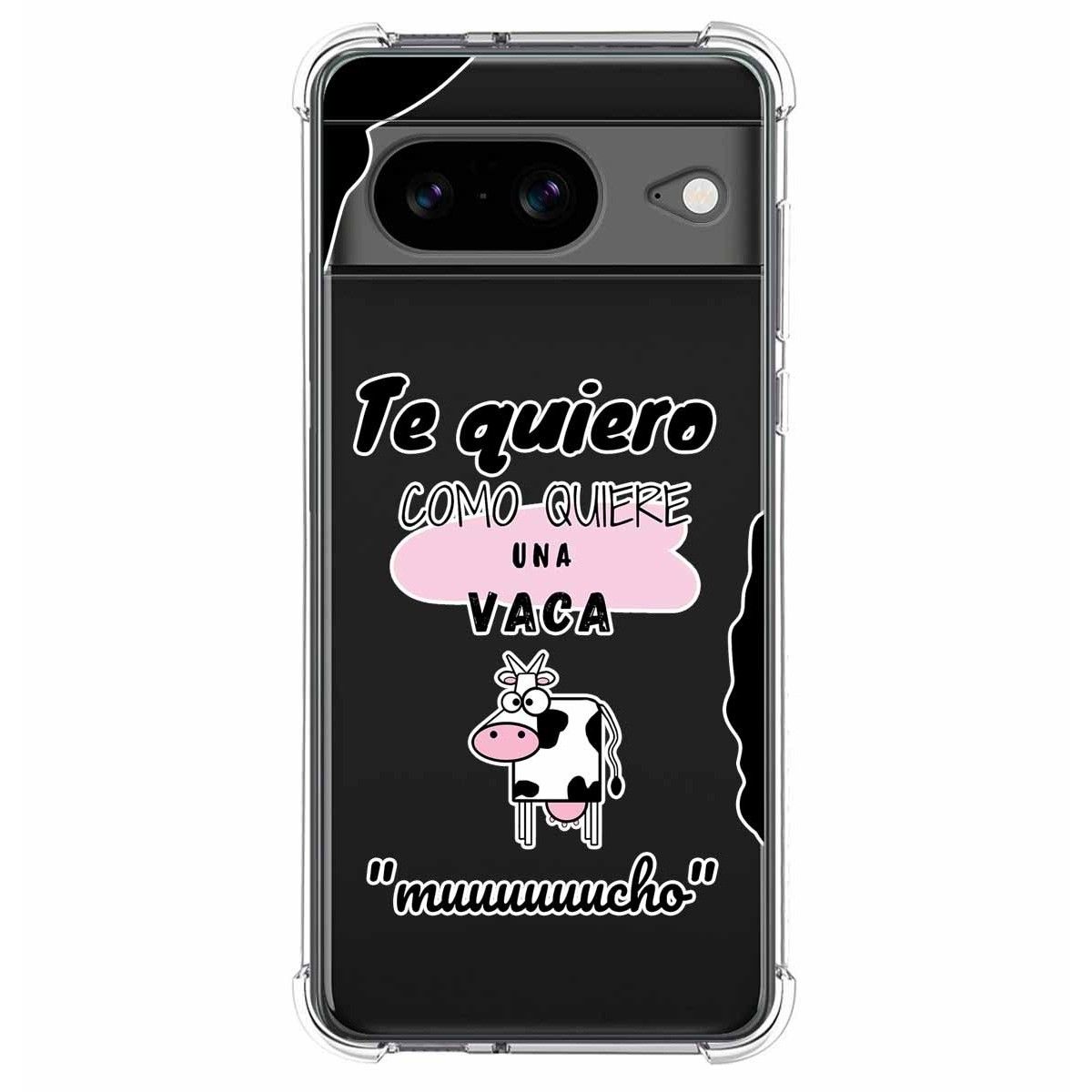 Funda Silicona Antigolpes para Google Pixel 8 5G diseño Vaca Dibujos