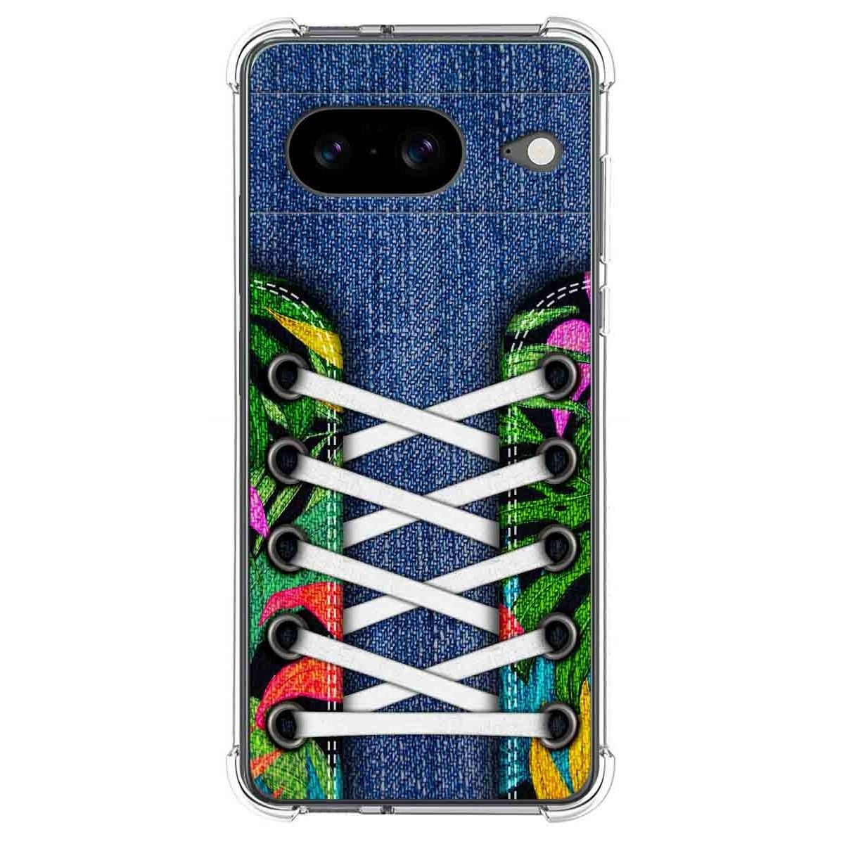 Funda Silicona Antigolpes para Google Pixel 8 5G diseño Zapatillas 13 Dibujos