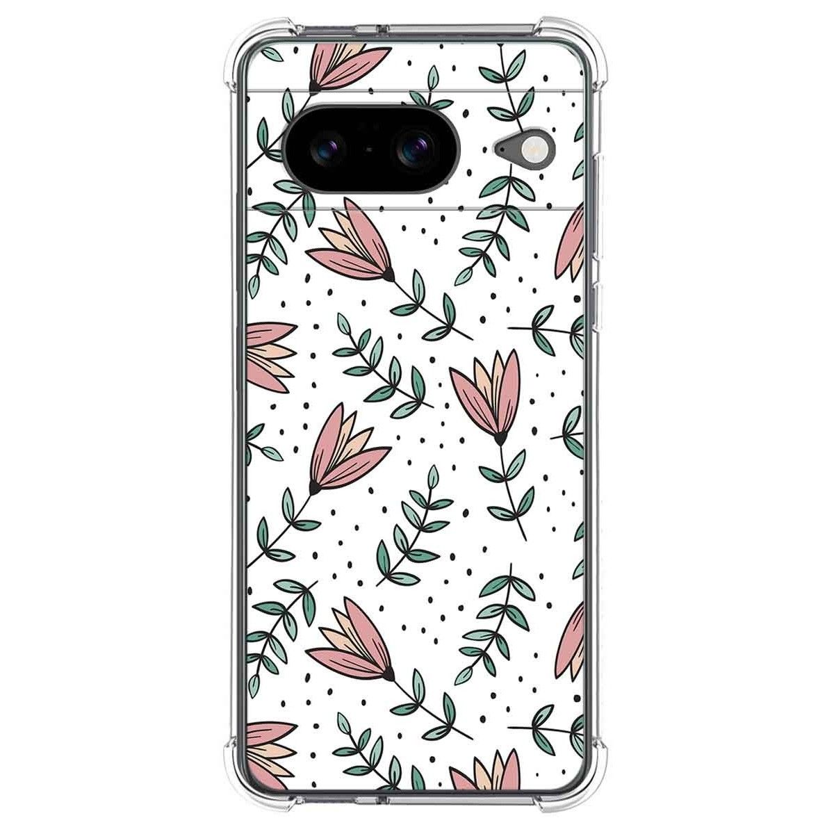 Funda Silicona Antigolpes para Google Pixel 8 5G diseño Flores 01 Dibujos