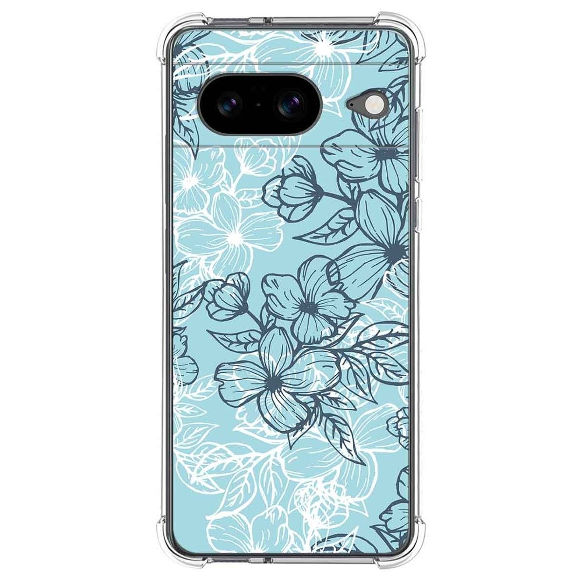 Funda Silicona Antigolpes para Google Pixel 8 5G diseño Flores 03 Dibujos