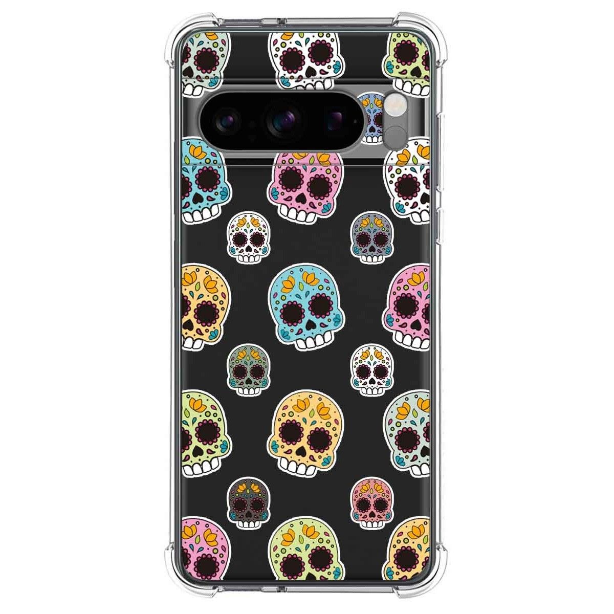 Funda Silicona Antigolpes para Google Pixel 8 Pro 5G diseño Catrina Dibujos