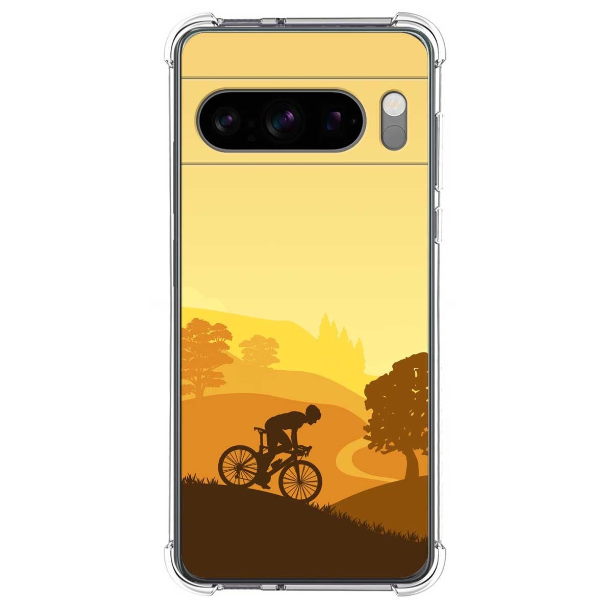 Funda Silicona Antigolpes para Google Pixel 8 Pro 5G diseño Ciclista Dibujos