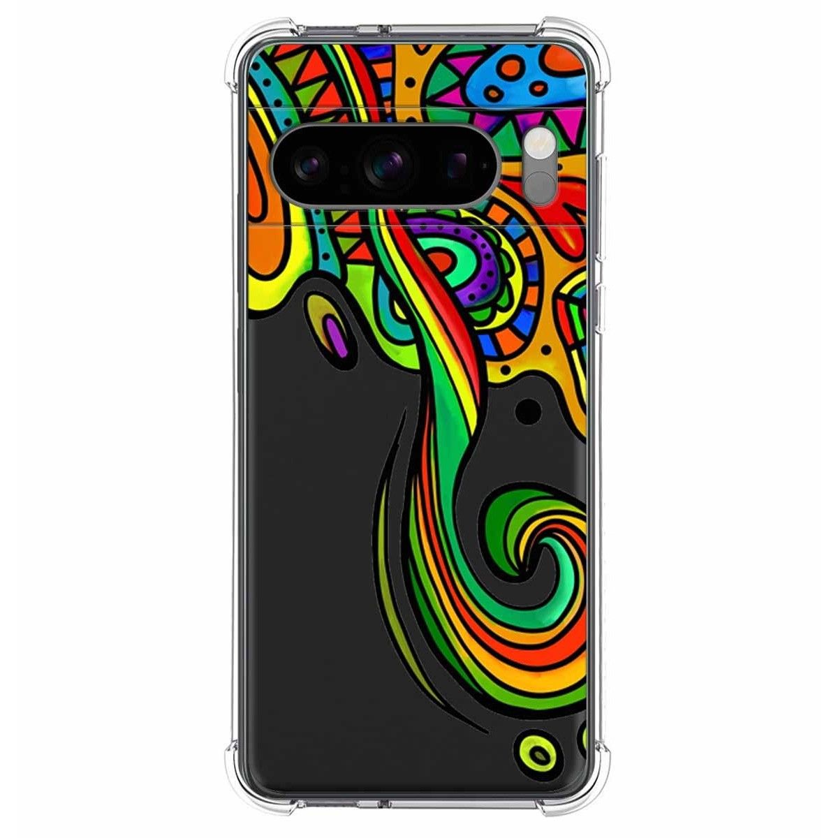 Funda Silicona Antigolpes para Google Pixel 8 Pro 5G diseño Colores Dibujos