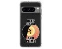 Funda Silicona Antigolpes para Google Pixel 8 Pro 5G diseño Hombre Escalada Dibujos