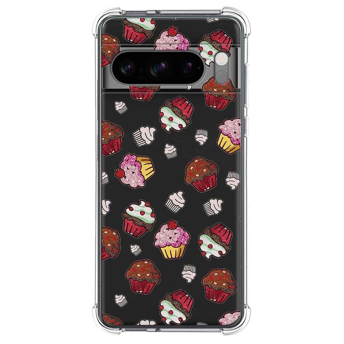 Funda Silicona Antigolpes para Google Pixel 8 Pro 5G diseño Muffins Dibujos